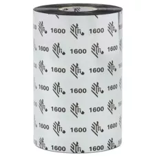 Красящая лента Воск Zebra 1600 01600BK08345-18, 83mmX450M Упаковка 18шт.